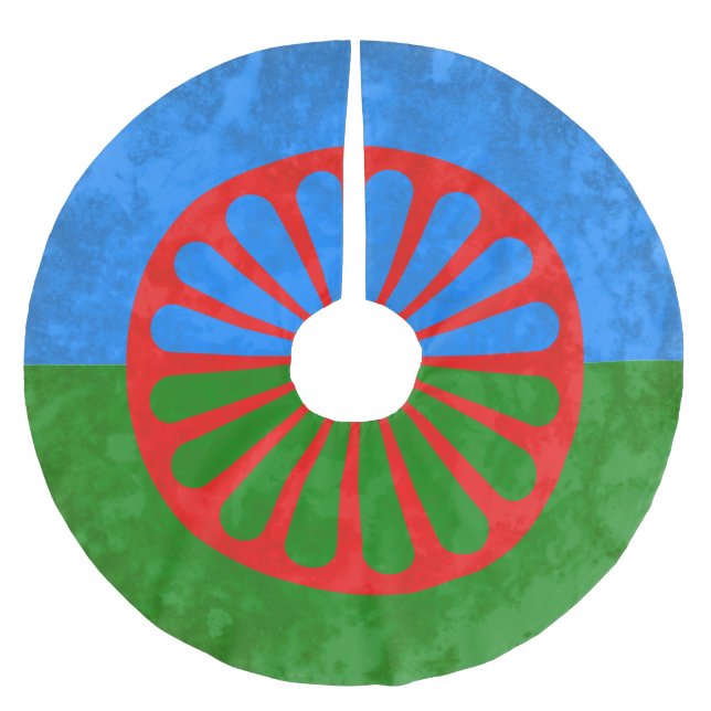 Romani Brushed Polyester Tree Skirt (Front)