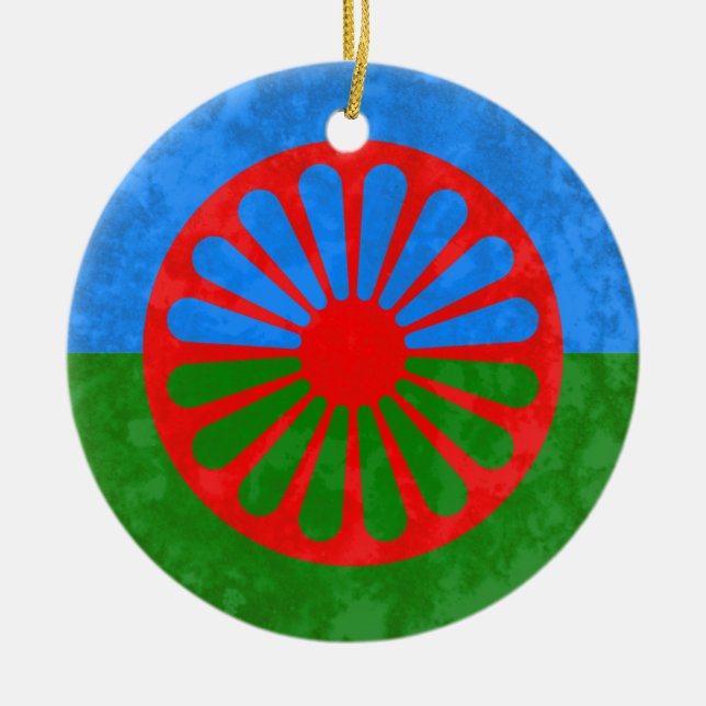 Romani Ceramic Tree Decoration (Front)