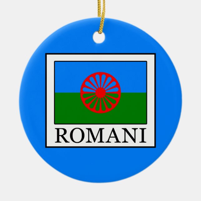 Romani Ceramic Tree Decoration (Front)