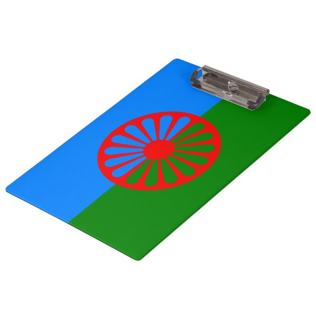 Romani Flag Clipboard (Angled)