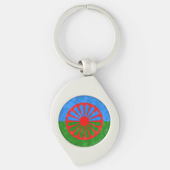 Romani flag key ring (Front)
