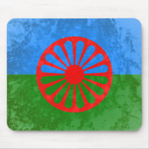 Romani flag mouse mat