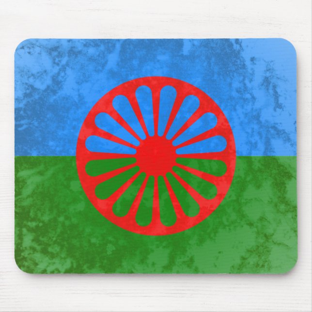 Romani flag mouse mat (Front)