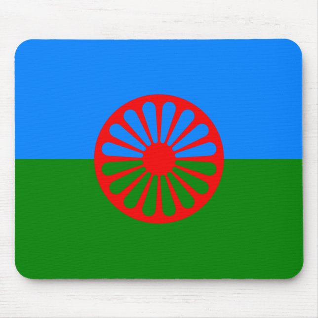 Romani Flag Mouse Mat (Front)