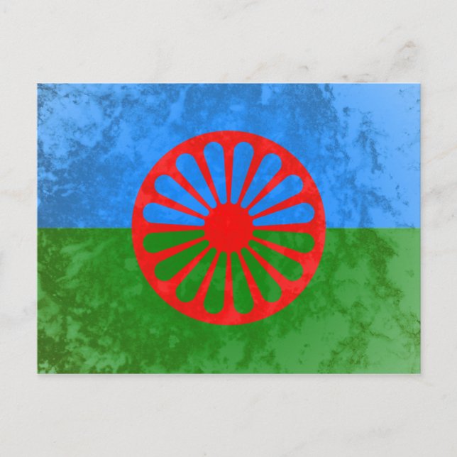Romani flag postcard (Front)