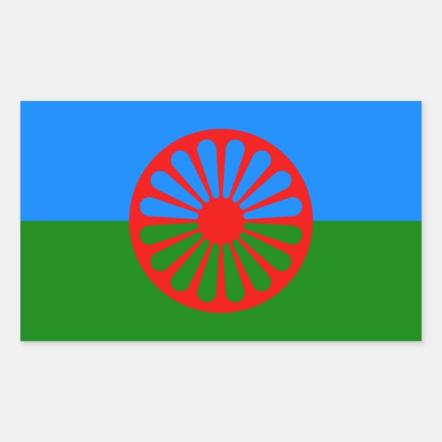 Romani Flag Stickers (Front)
