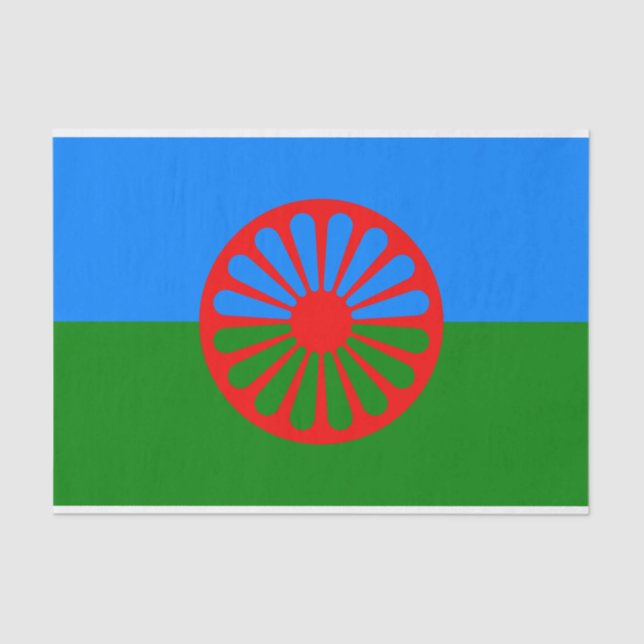 Romani Flag Tissue Paper (Front)