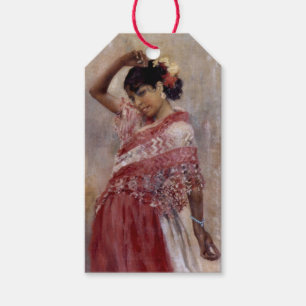 Romani Gypsy Woman Dancing (by Albert Edelfelt) Gift Tags