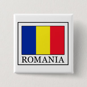 Romania 15 Cm Square Badge