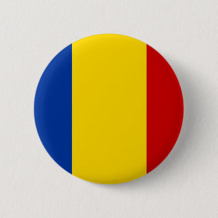 Romania 6 Cm Round Badge