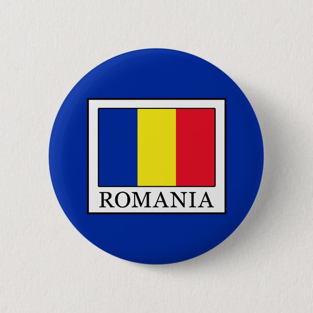 Romania 6 Cm Round Badge (Front)