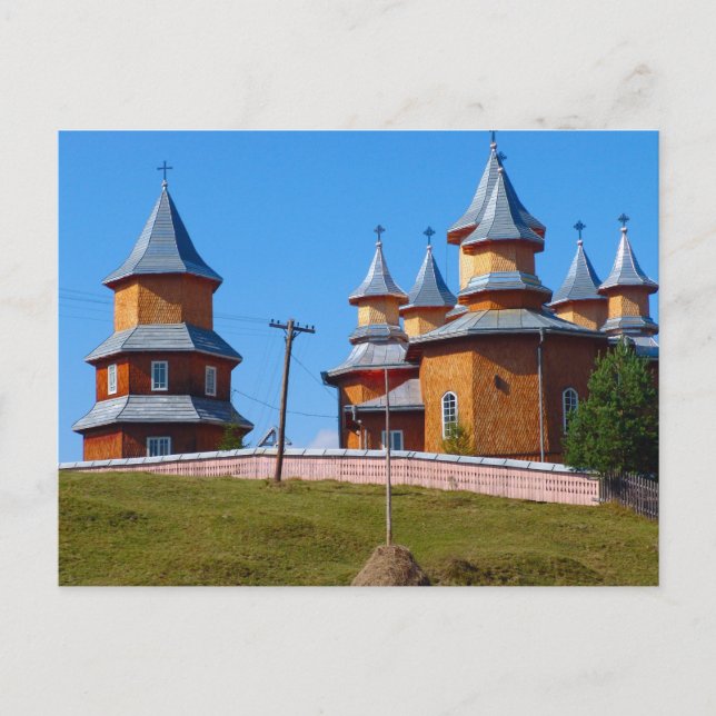 Romania, A new church in rural Moldova Postcard (Front)