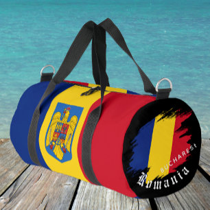 Romania Bag, Bucharest, travel, Romanian Flag Duffle Bag