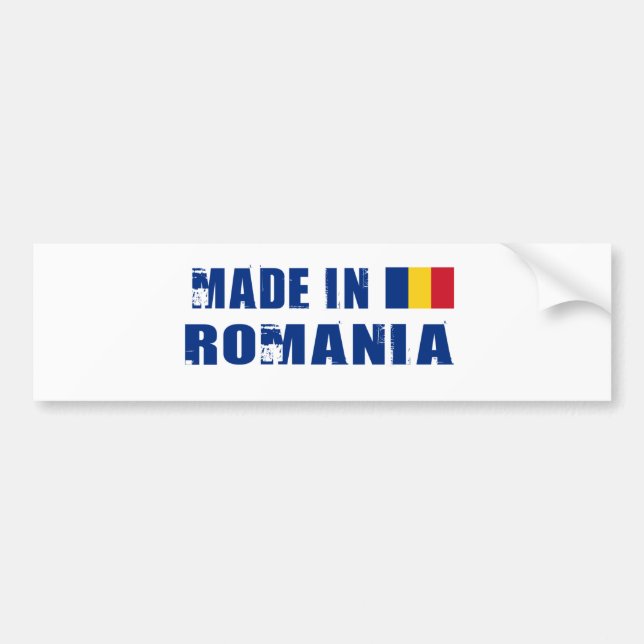 ROMANIA BUMPER STICKER (Front)