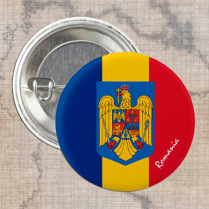 Romania button, patriotic Romanian Flag fashion 3 Cm Round Badge