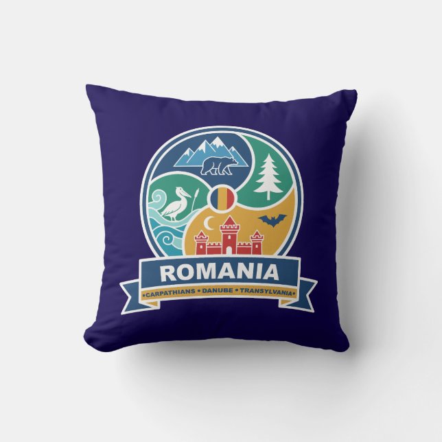 Romania Carpathians Danube Transylvania Cushion (Front)