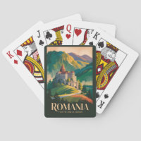 Romania Castle Landscape Illustration Travel Art