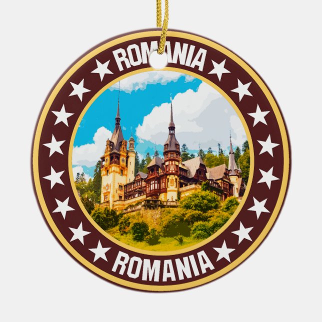 Romania                                            ceramic tree decoration (Front)