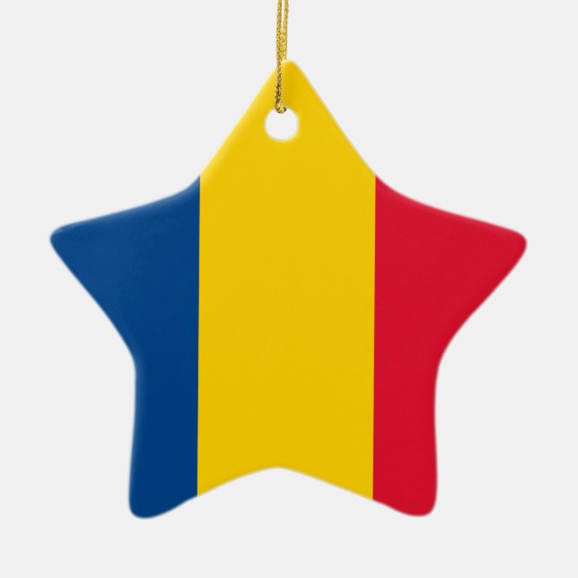 Romania Ceramic Tree Decoration (Front)