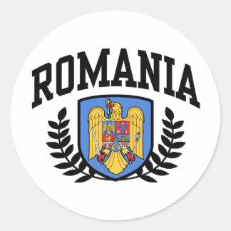 Romania Classic Round Sticker