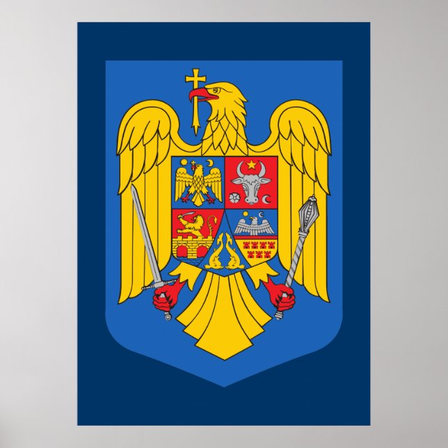 Romania Coat of Arms Poster (Front)