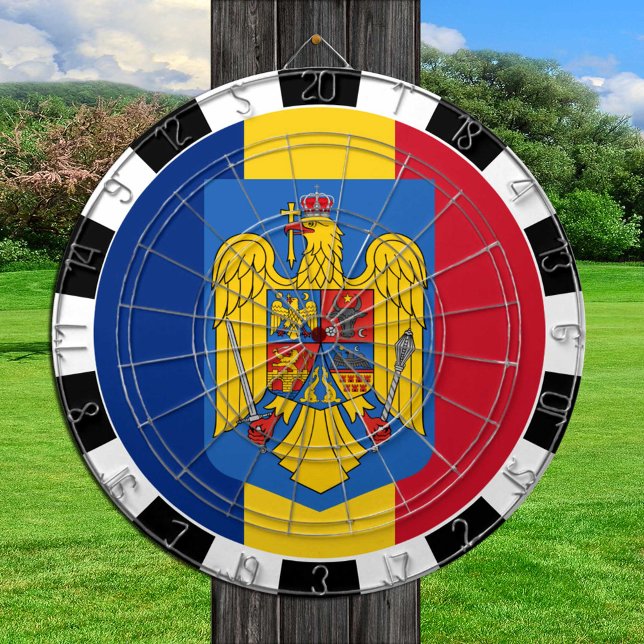 Romania Dartboard, Romanian Flag darts /game board Dartboard (Creator Uploaded)