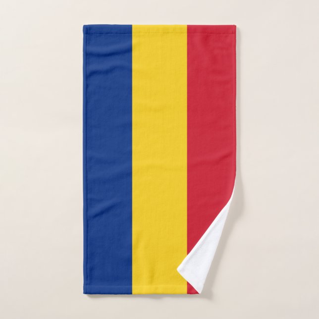 Romania Flag Bath Towel Set (Hand Towel)