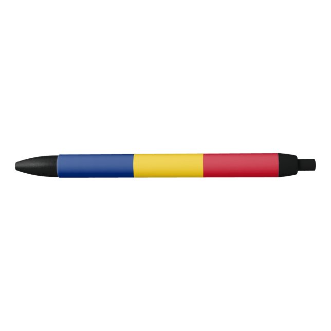 Romania flag black ink pen (Front)