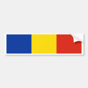 Romania Flag Bumper Sticker