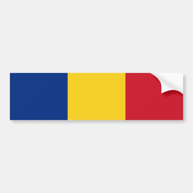 Romania Flag Bumper Sticker (Front)