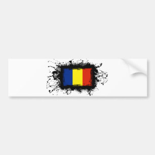 Romania Flag Bumper Sticker