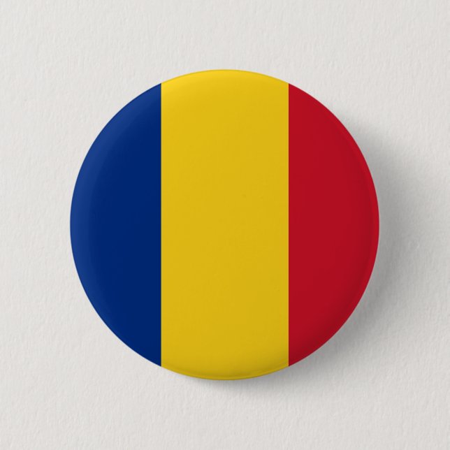 Romania Flag Button (Front)