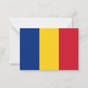 Romania flag card