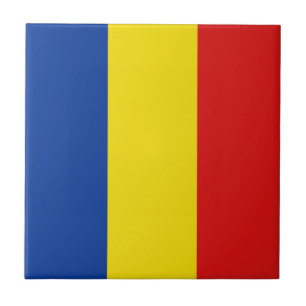 Romania Flag Ceramic Tile