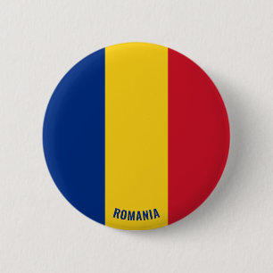 Romania Flag Charming Patriotic 6 Cm Round Badge