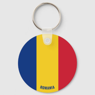 Romania Flag Charming Patriotic Key Ring
