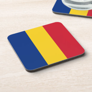 Romania flag coaster
