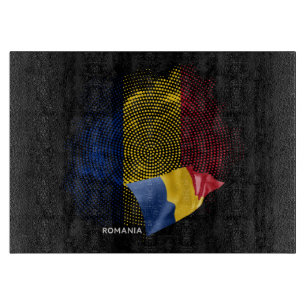 Romania flag cutting board