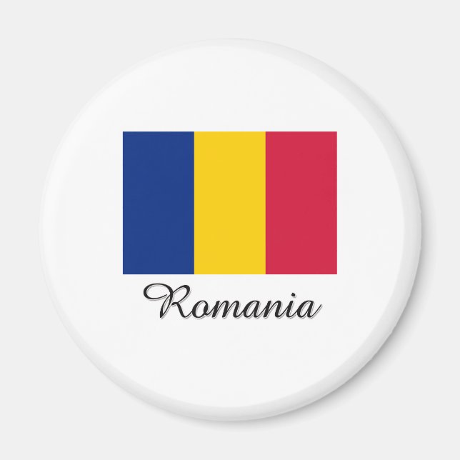 Romania Flag Design Magnet (Front)