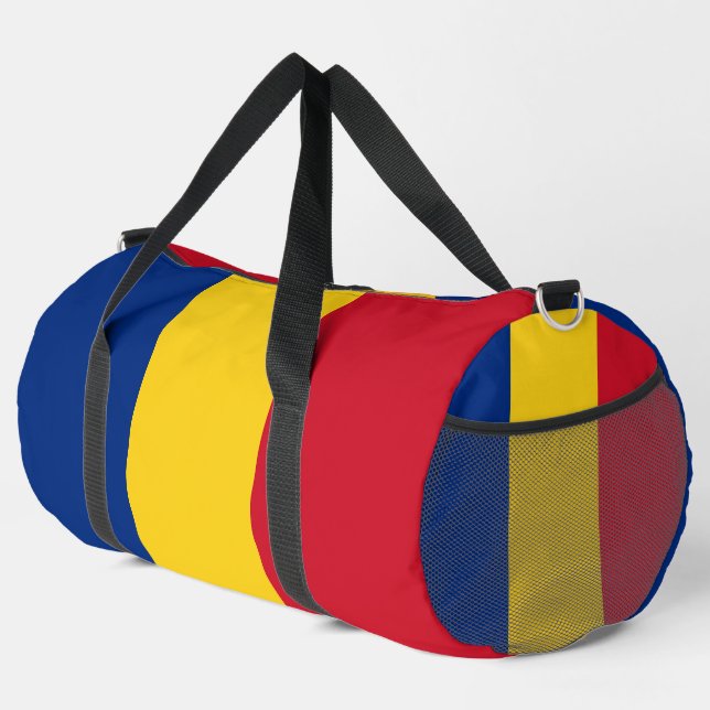 Romania flag duffle bag (Right Corner)