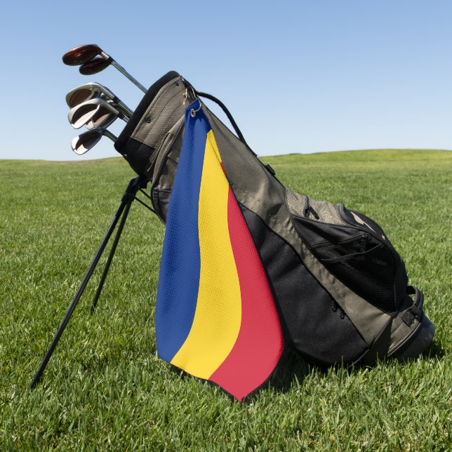Romania flag golf towel (Green)