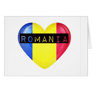 Romania Flag Heart