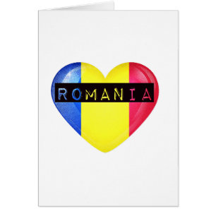 Romania Flag Heart