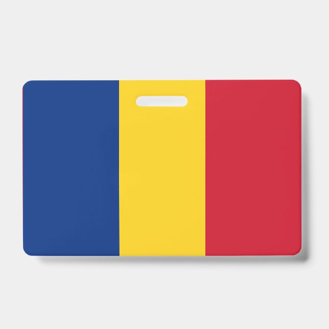 Romania flag ID badge (Front)