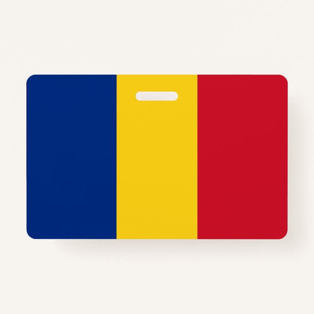 Romania flag ID badge (Front)