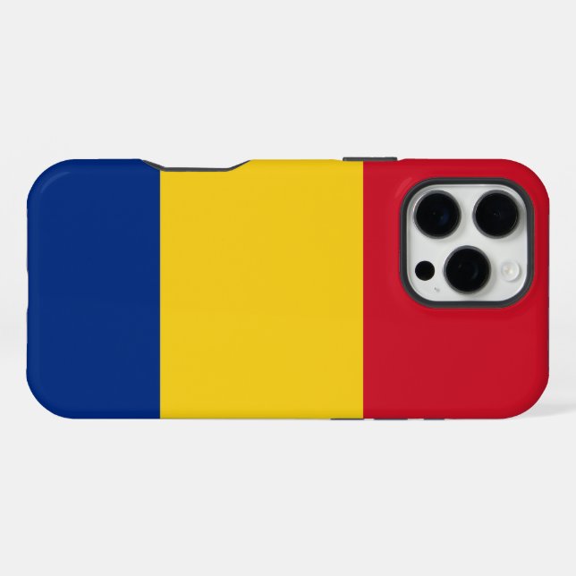 Romania Flag iPhone Case (Back Horizontal)
