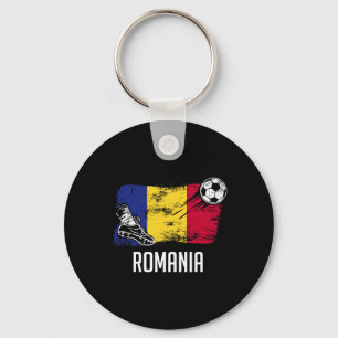 Romania Flag Jersey Romanian Soccer Team Romanian Key Ring