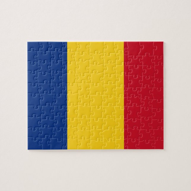 Romania Flag Jigsaw Puzzle (Horizontal)