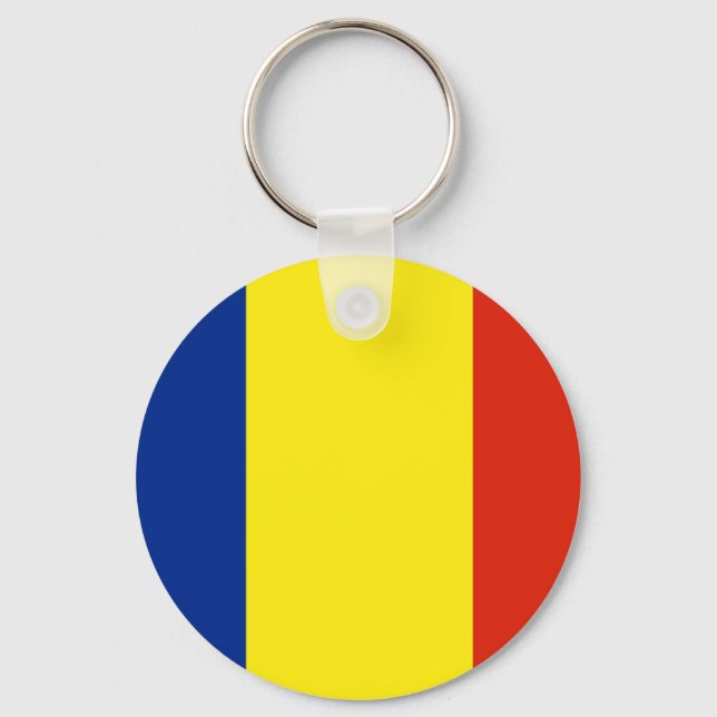 Romania flag key ring (Front)