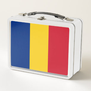 Romania flag metal lunch box